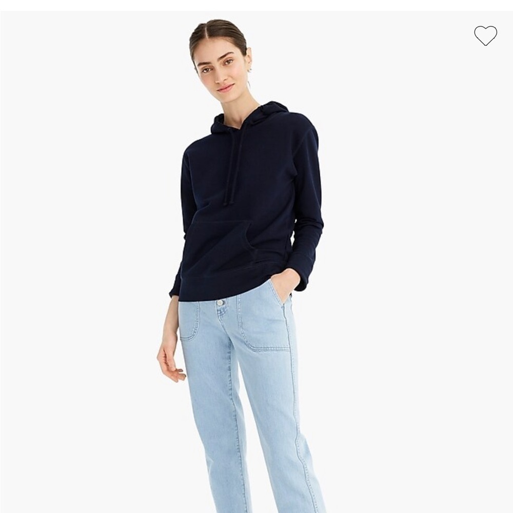 J.Crew navy hoodie sweatshirt. Size XXS. New. No tags